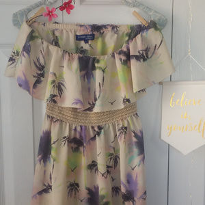 🌴Ocean Drive Strapless Flounce Dress🌴